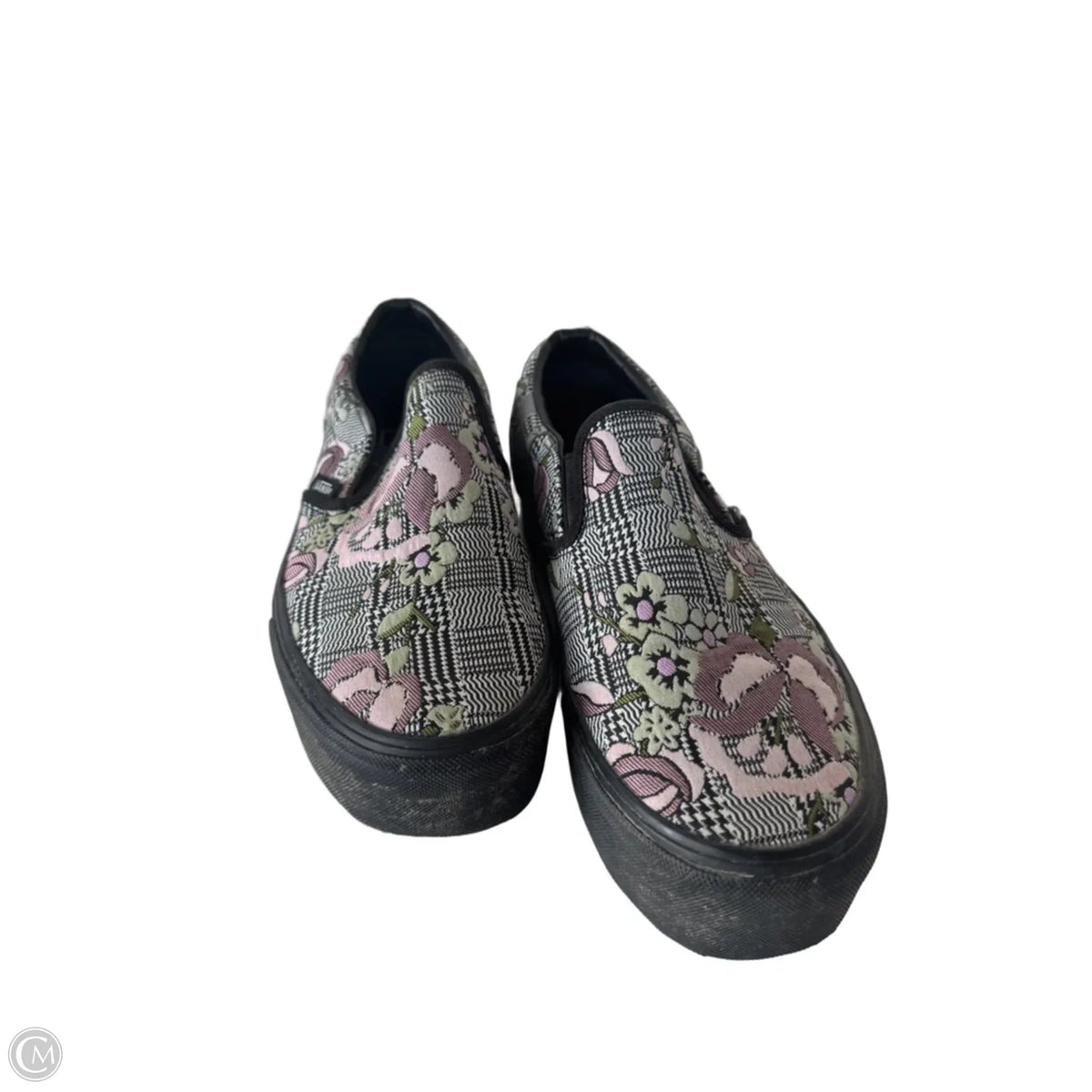 Shoes Sneakers Platform By Vans In Black & Purple, Size: 9.5