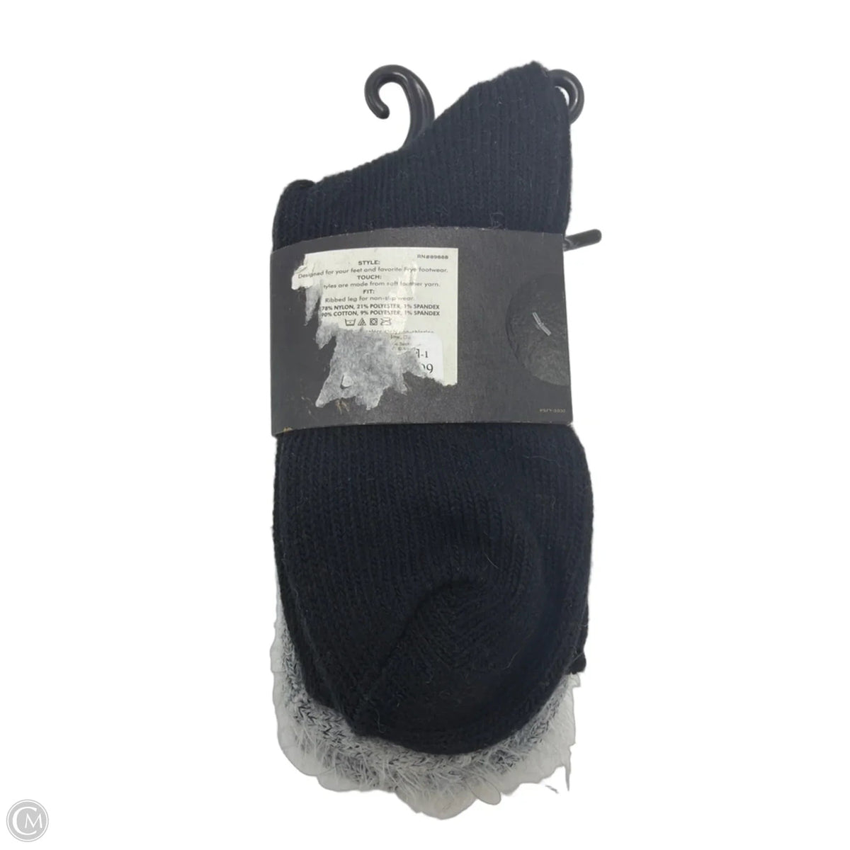 New! Socks Designer By Frye In Black & Grey