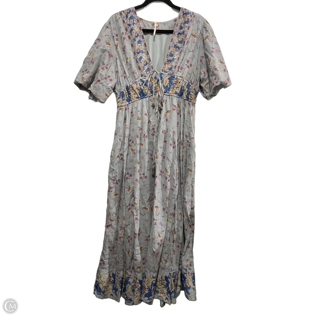 Dress Casual Maxi By Free People In Floral Print, Size: M