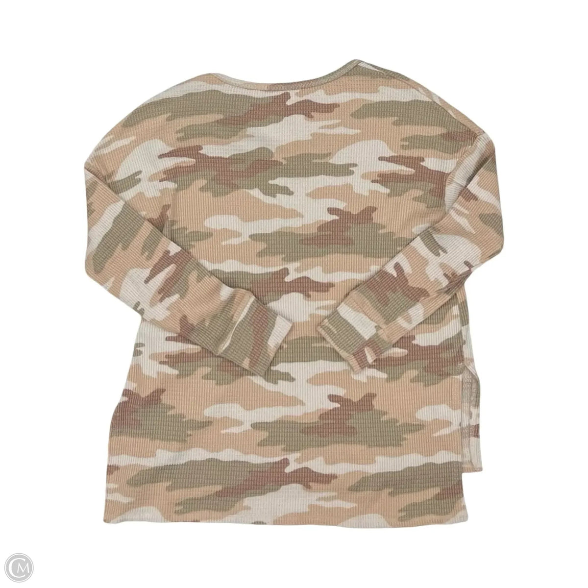 Top Long Sleeve By American Eagle In Orange & Tan, Size: Xs