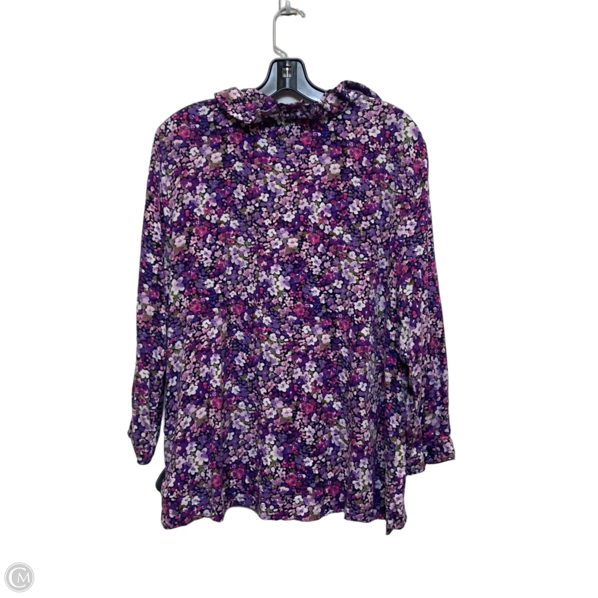 Top Long Sleeve By Crown And Ivy In Purple, Size: Xl