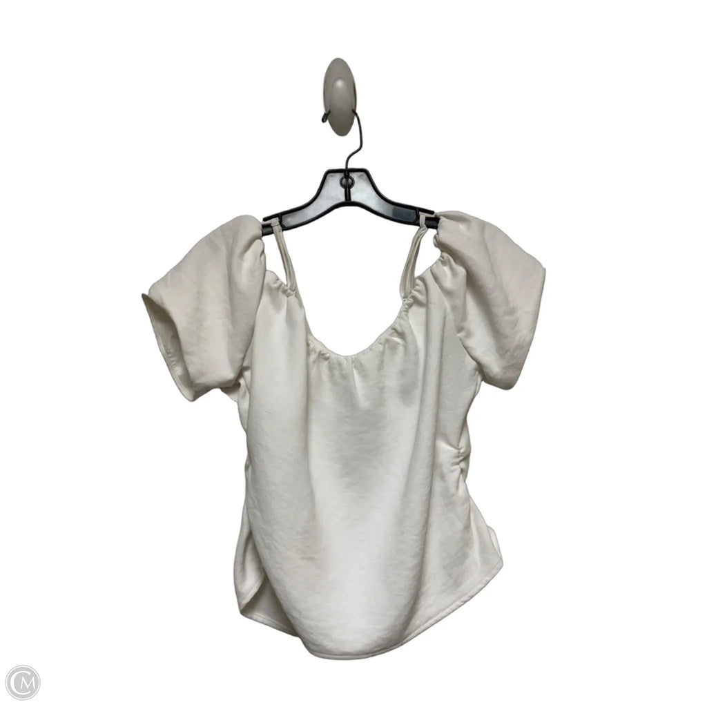 Top Short Sleeve By A New Day In White, Size: M
