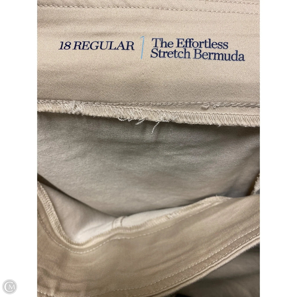 Shorts By Croft And Barrow In Beige, Size: 18