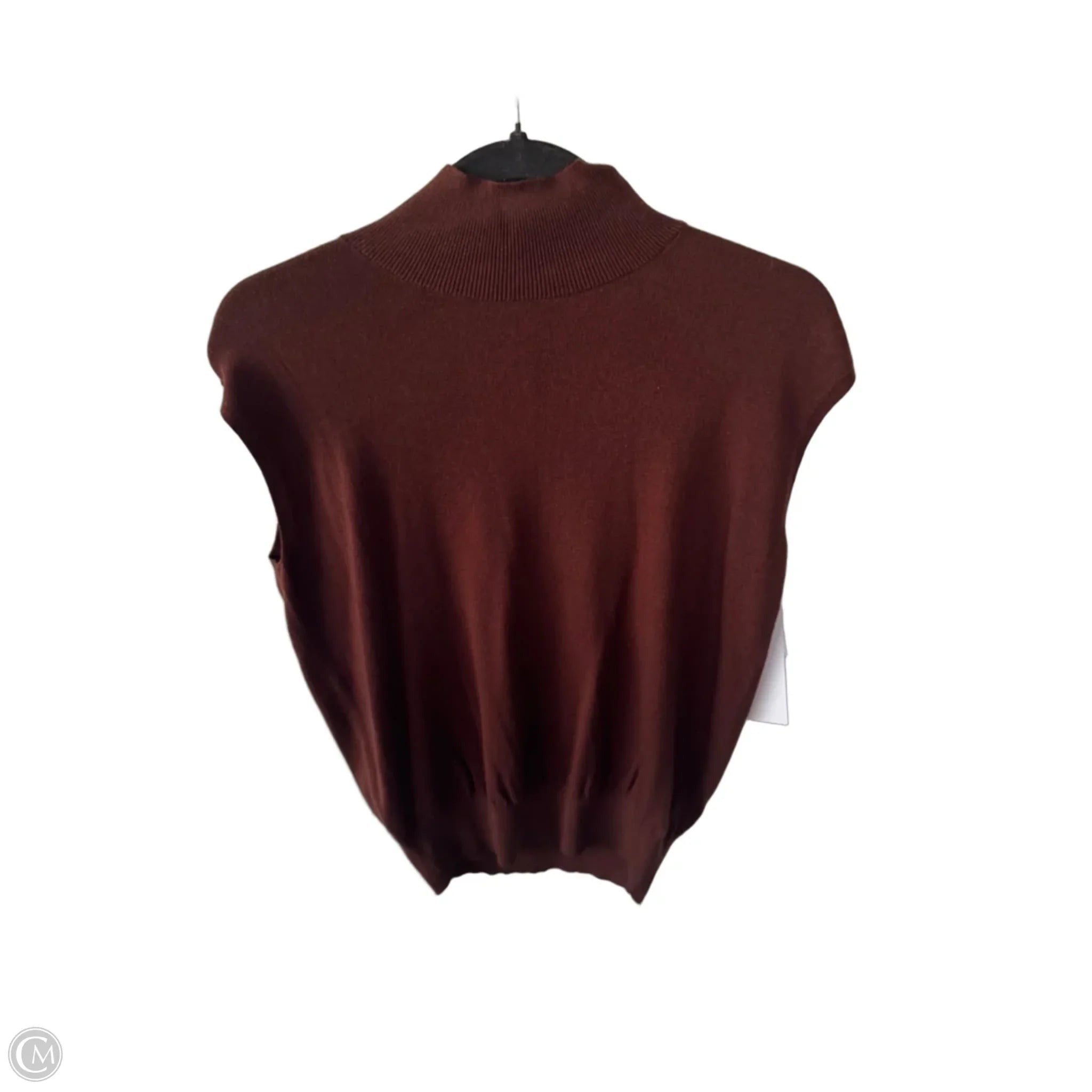 Vest Sweater By Ann Taylor In Brown, Size: Xxs