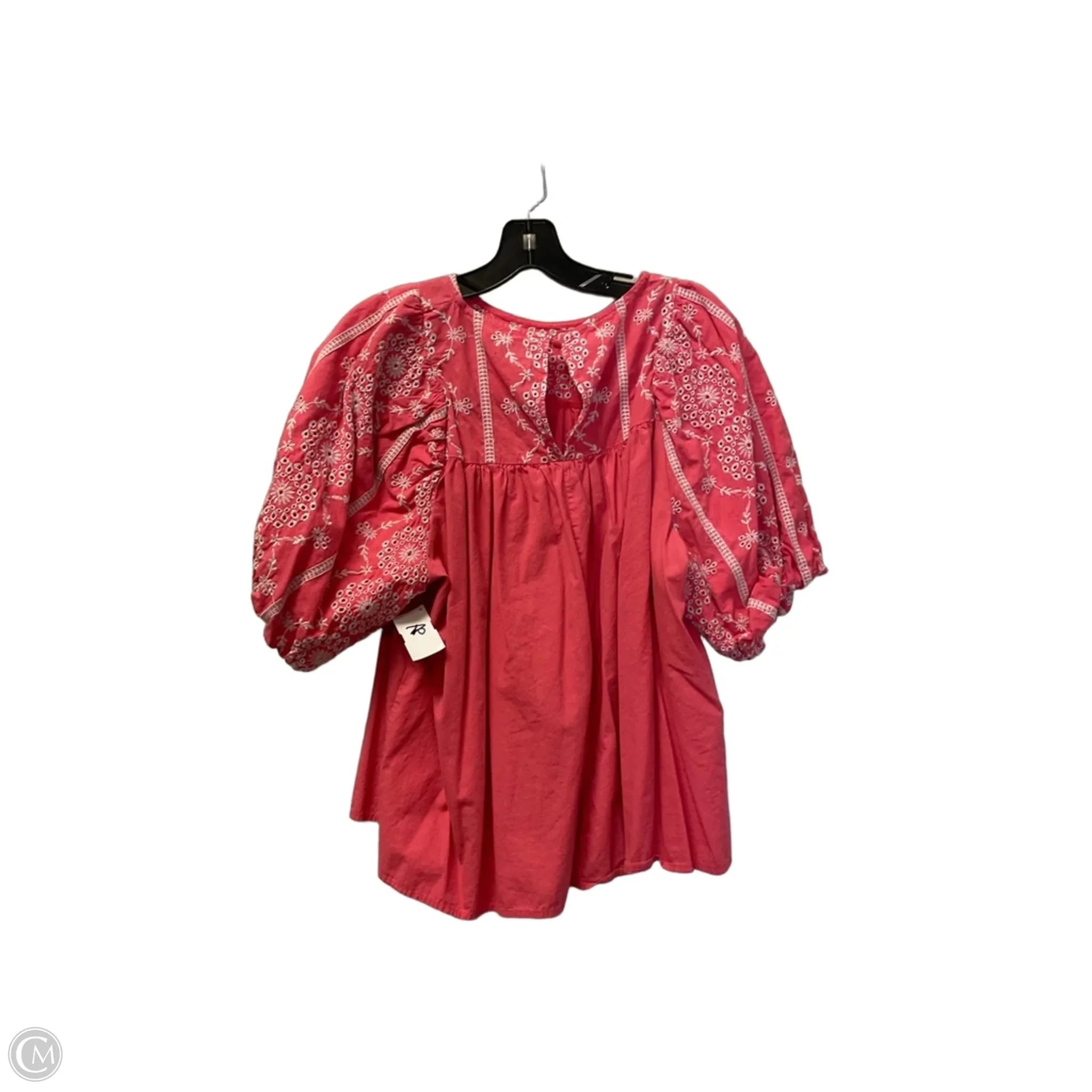 Top Short Sleeve By Crown And Ivy In Pink, Size: L
