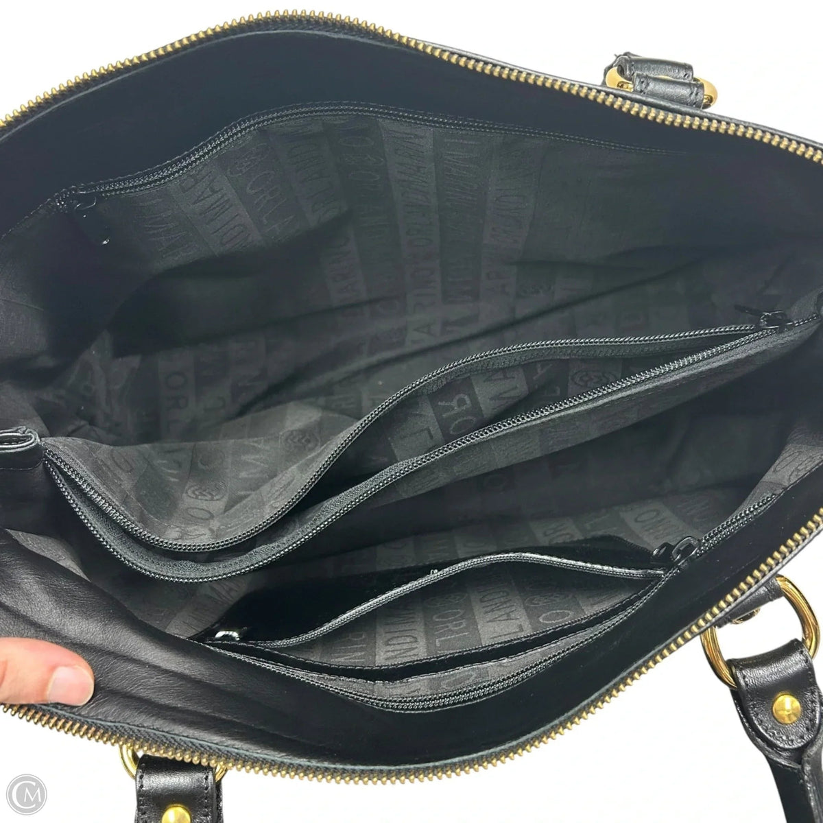 Handbag Leather By Marino Orlandi, Size: Medium