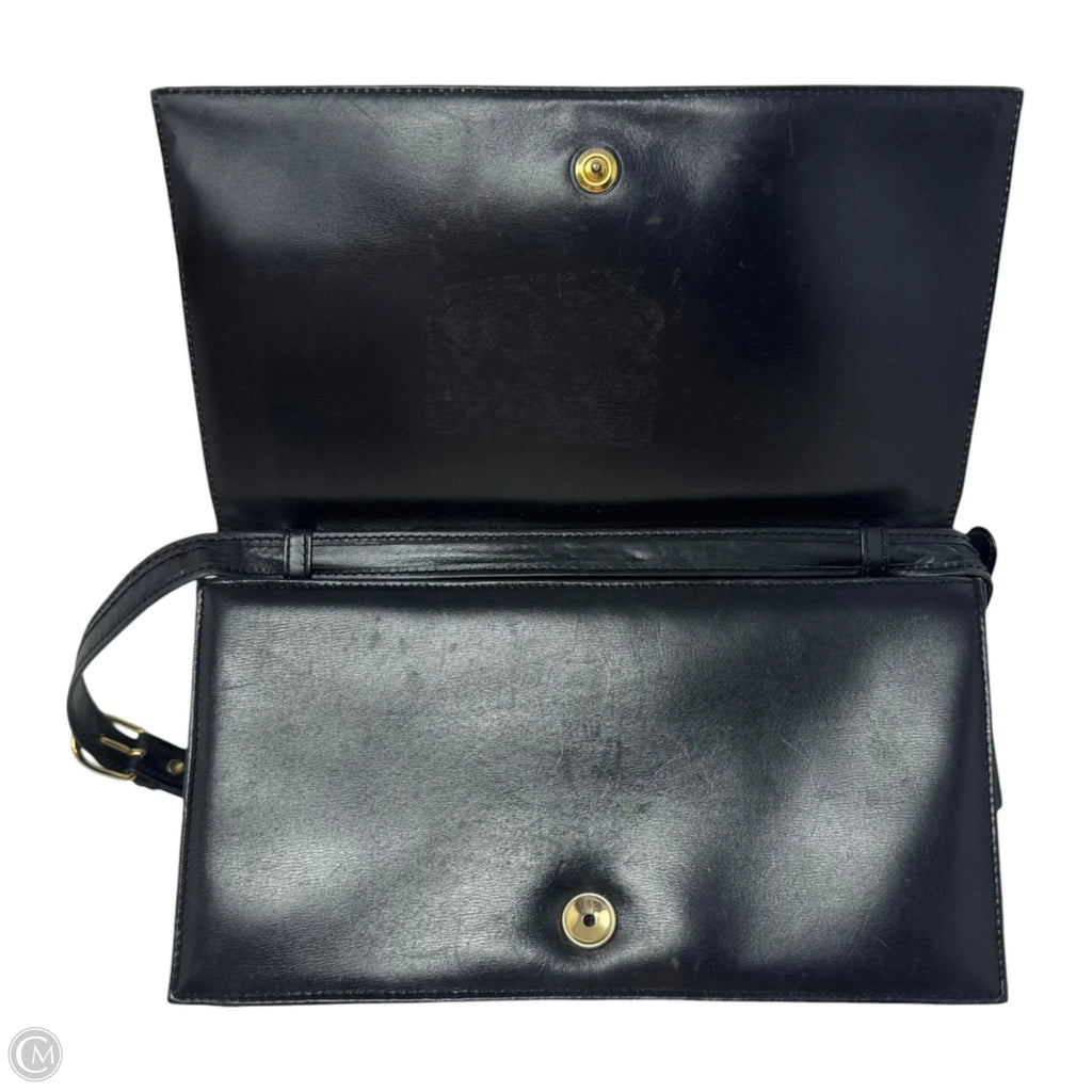 AS IS Vintage Leather Flap Shoulder Bag Luxury Designer By Loewe, Size: Small