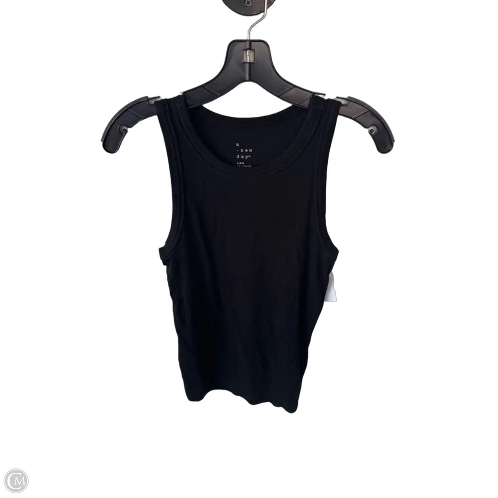 Top Sleeveless Basic By A New Day In Black, Size: L