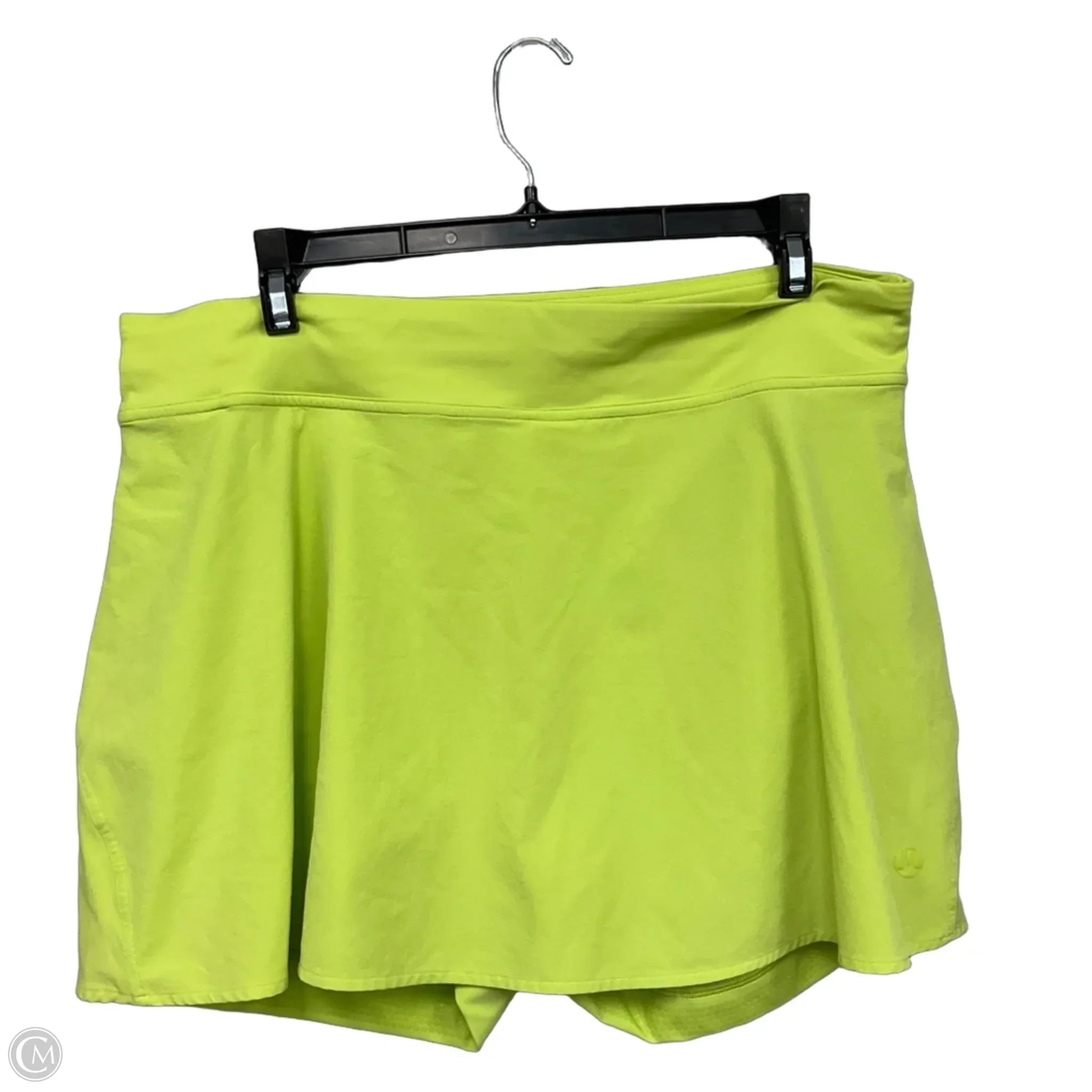 Athletic Skort By Lululemon In Green, Size: 12