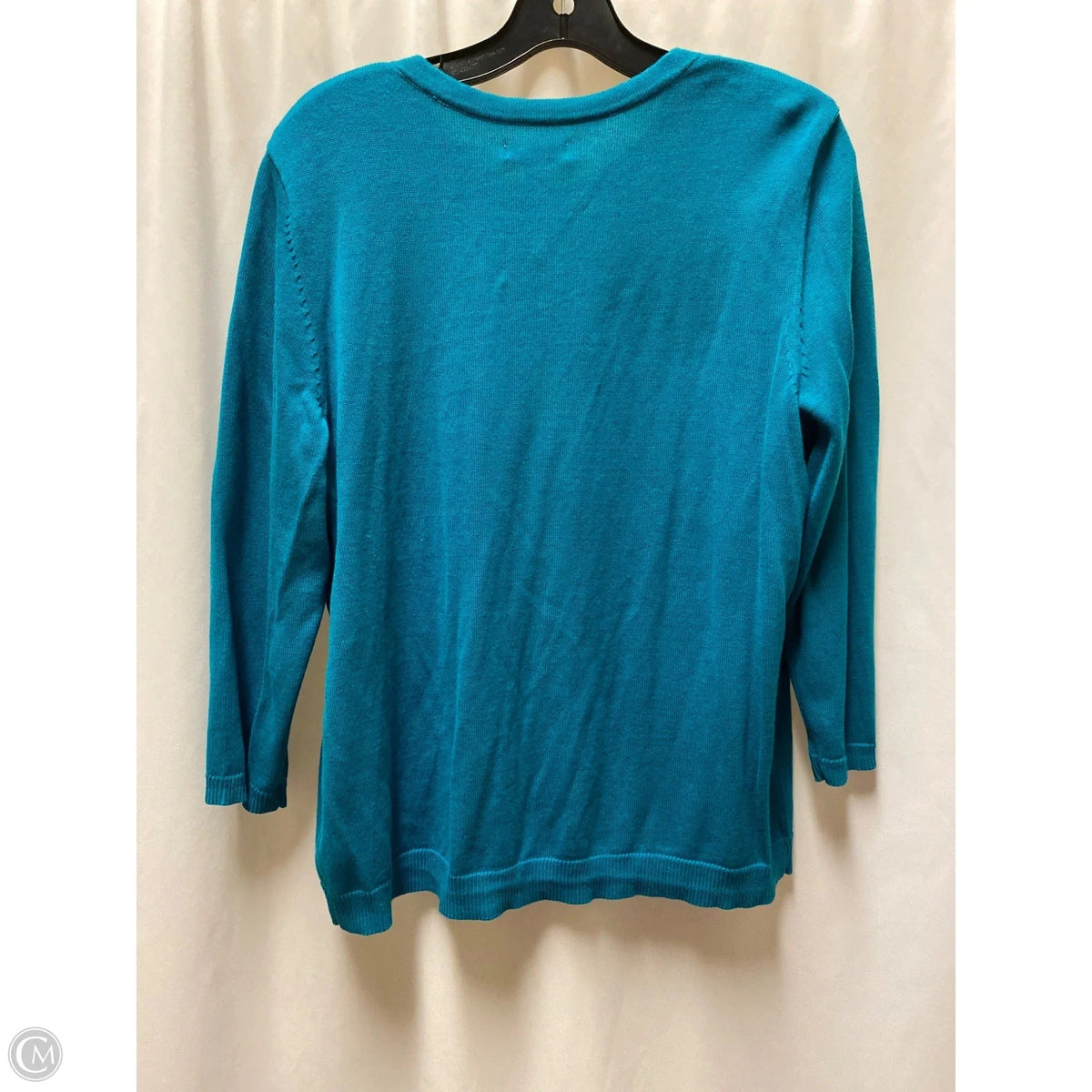 Cardigan By Croft And Barrow In Aqua, Size: L