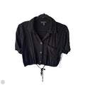 Top Short Sleeve By Moa Moa In Black, Size: M