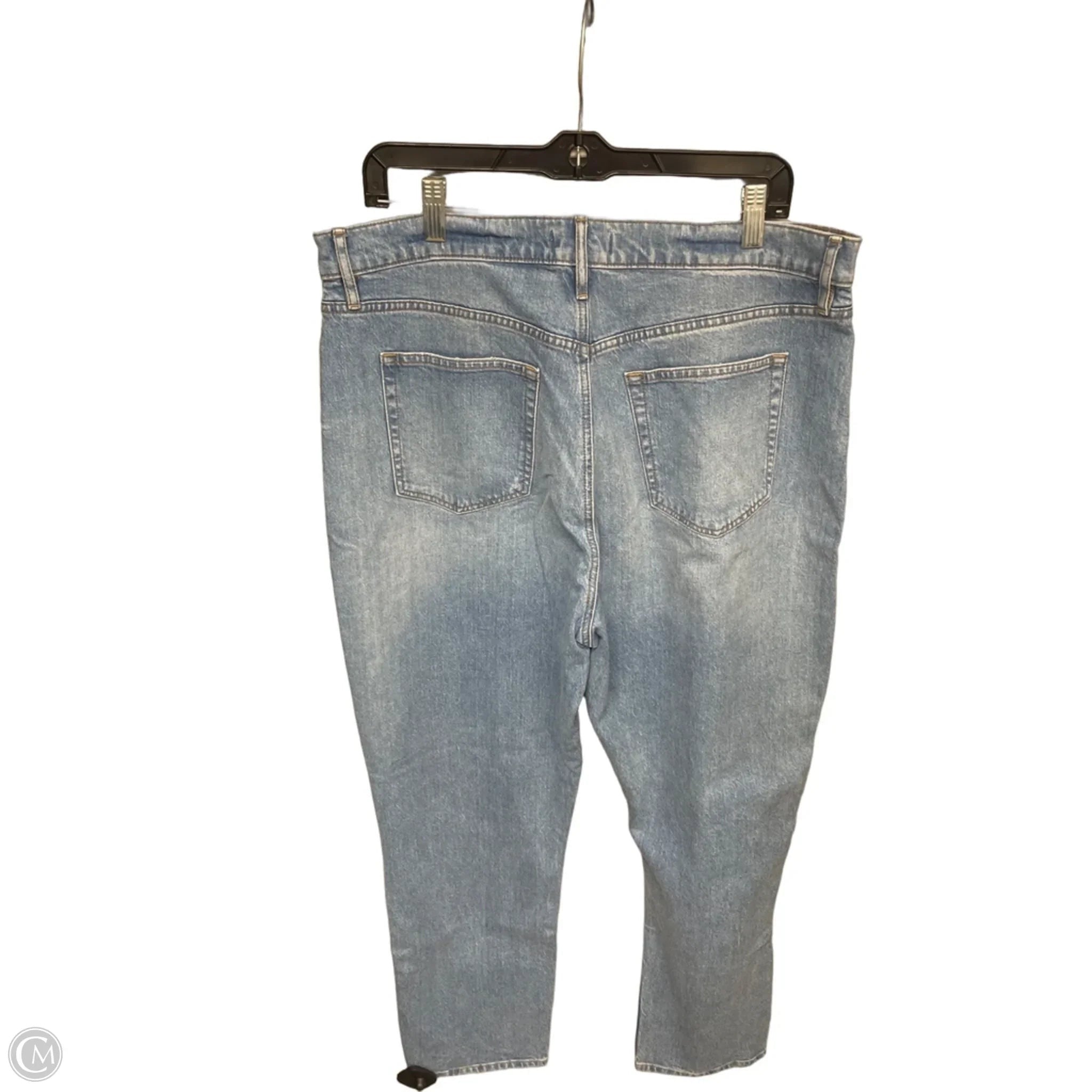 Jeans Boyfriend By Loft In Blue Denim, Size: 14