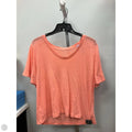 Top Short Sleeve Basic By A New Day In Orange, Size: L