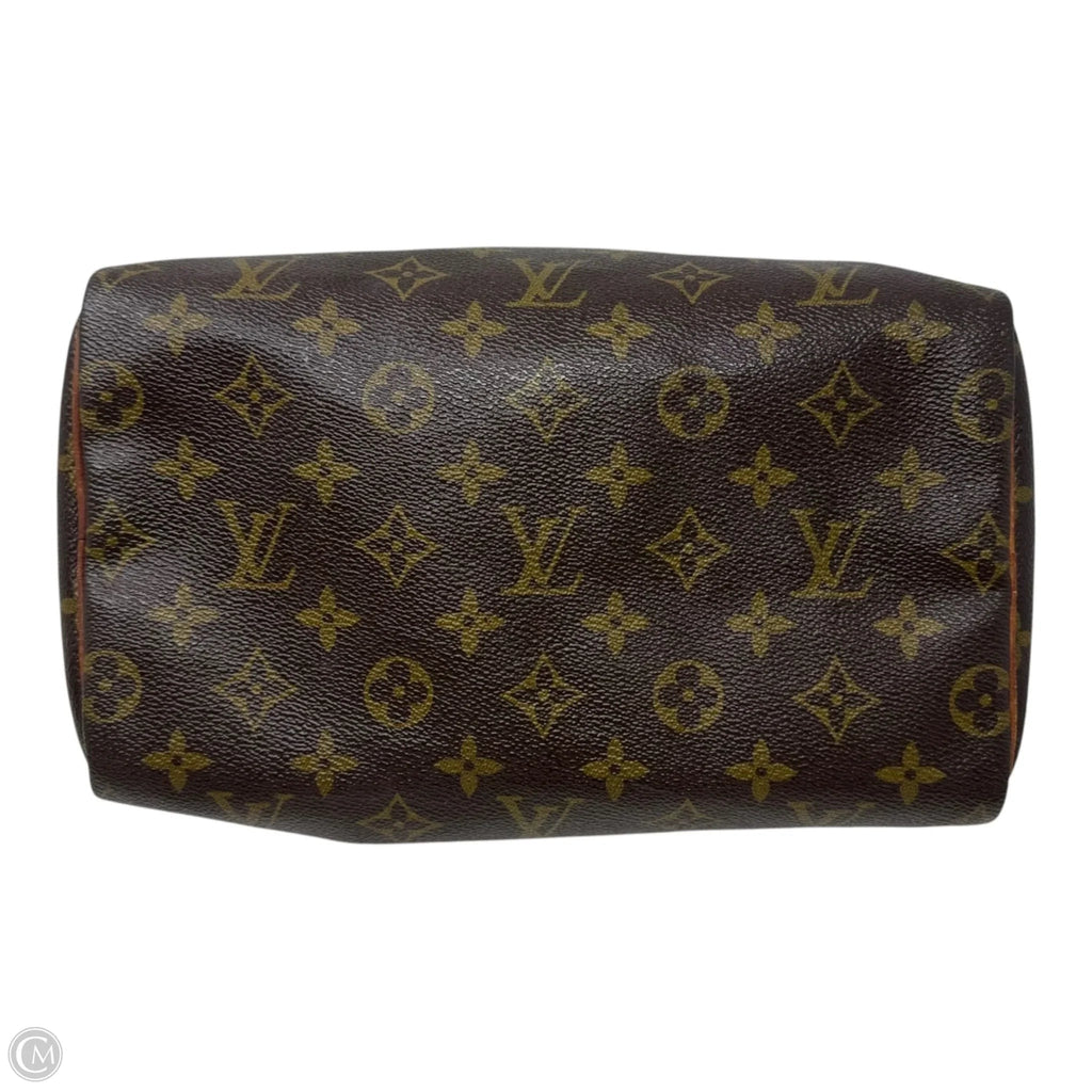 Monogram Speedy 25 Handbag Luxury Designer By Louis Vuitton, Size: Small
