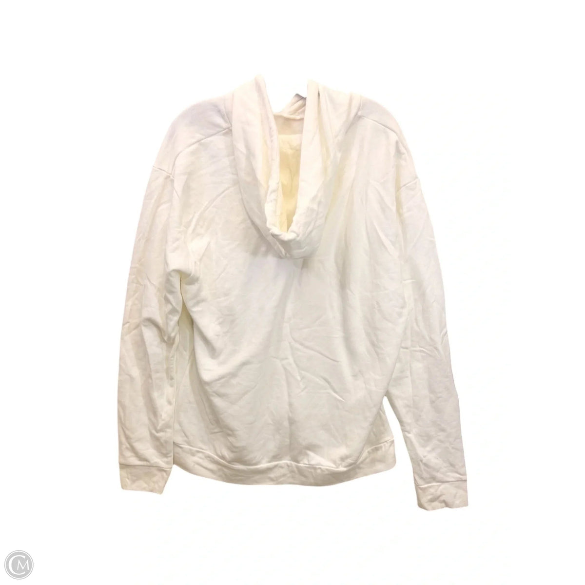 Sweatshirt Hoodie By Clothes Mentor In White, Size: Xl