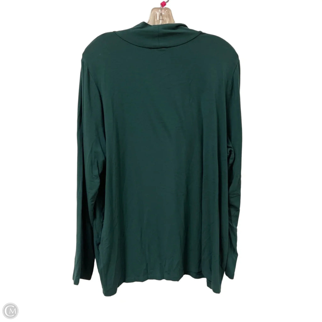 Top Long Sleeve By Chicos In Green, Size: 1x