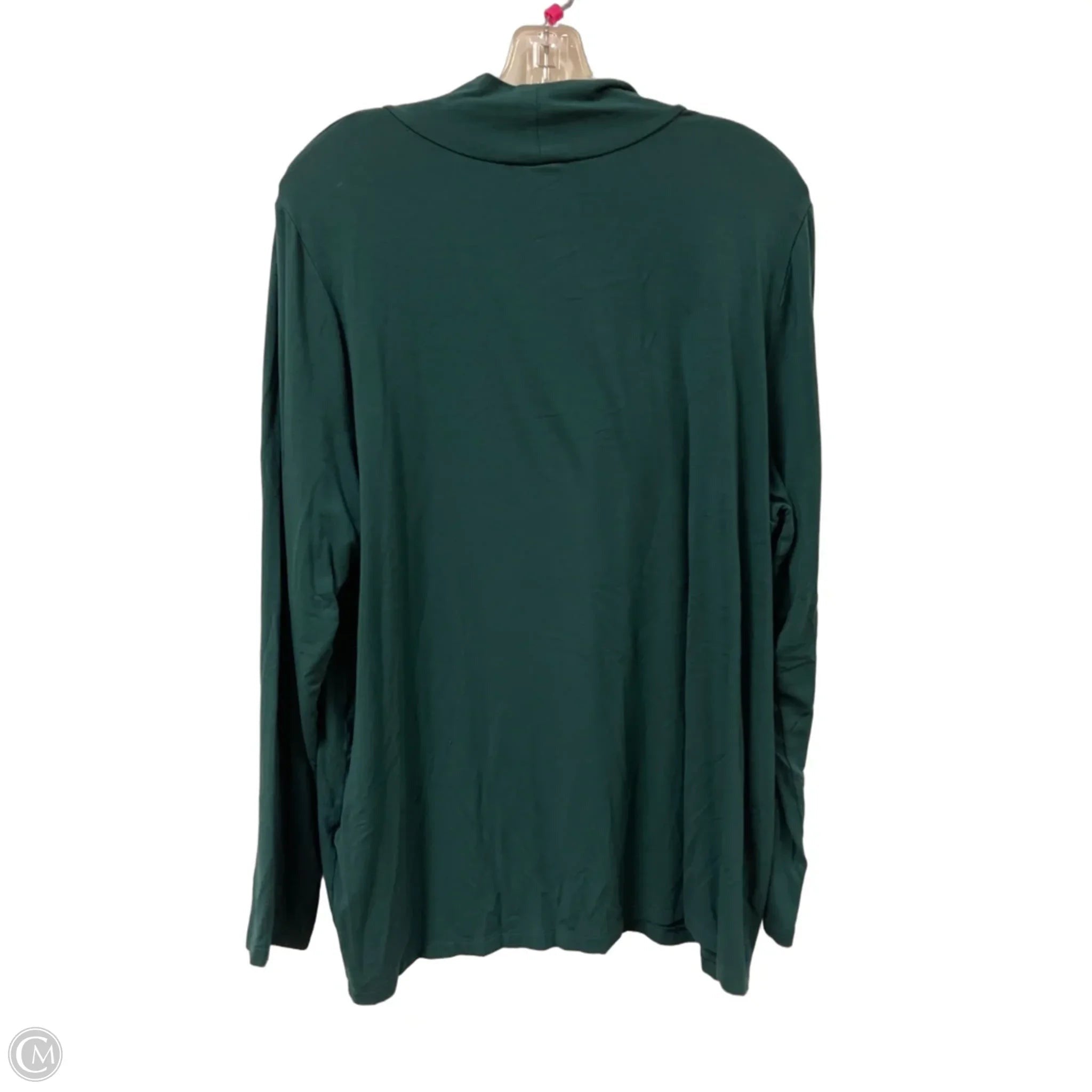 Top Long Sleeve By Chicos In Green, Size: 1x
