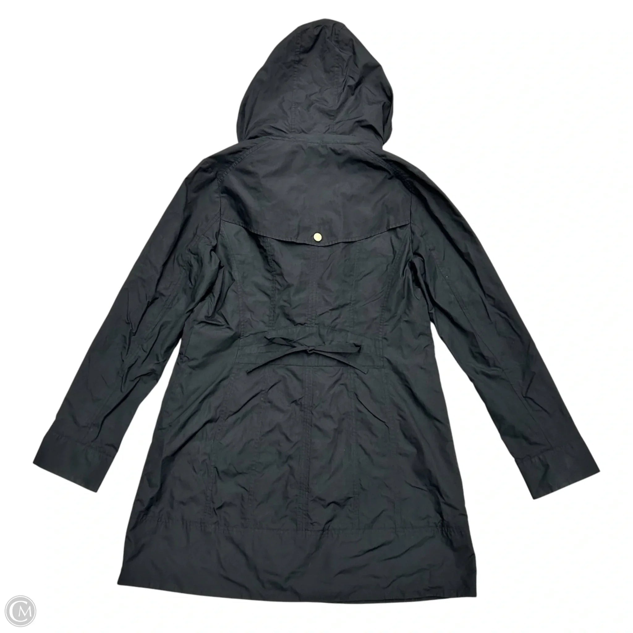 Coat Raincoat By Cole-haan In Black, Size: Mp