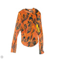 Top Long Sleeve By Farm Rio In Black & Orange, Size: M
