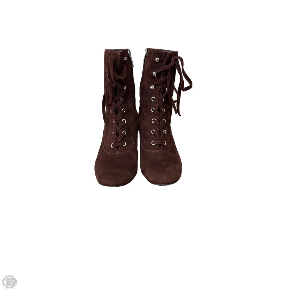 Boots Ankle Heels By Cma In Brown, Size: 7.5