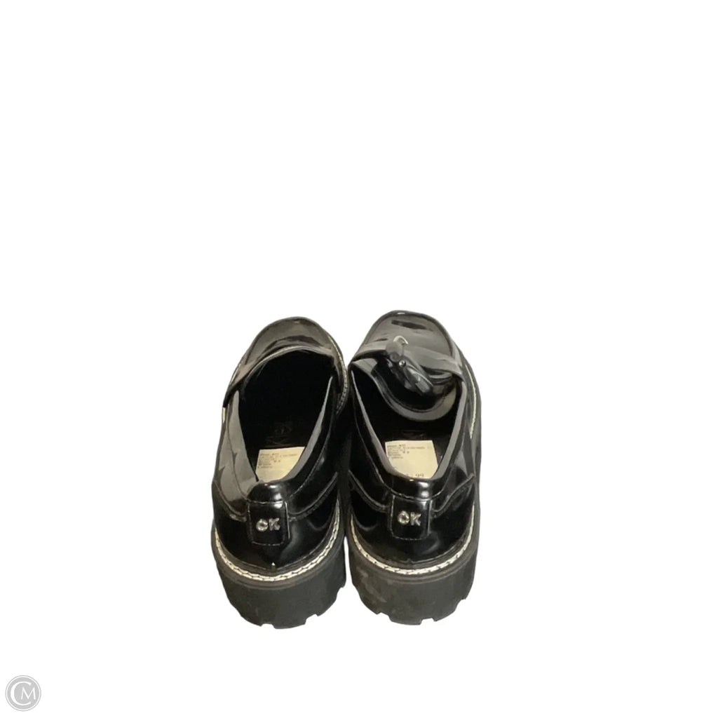 Shoes Flats By Calvin Klein In Black, Size: 9.5
