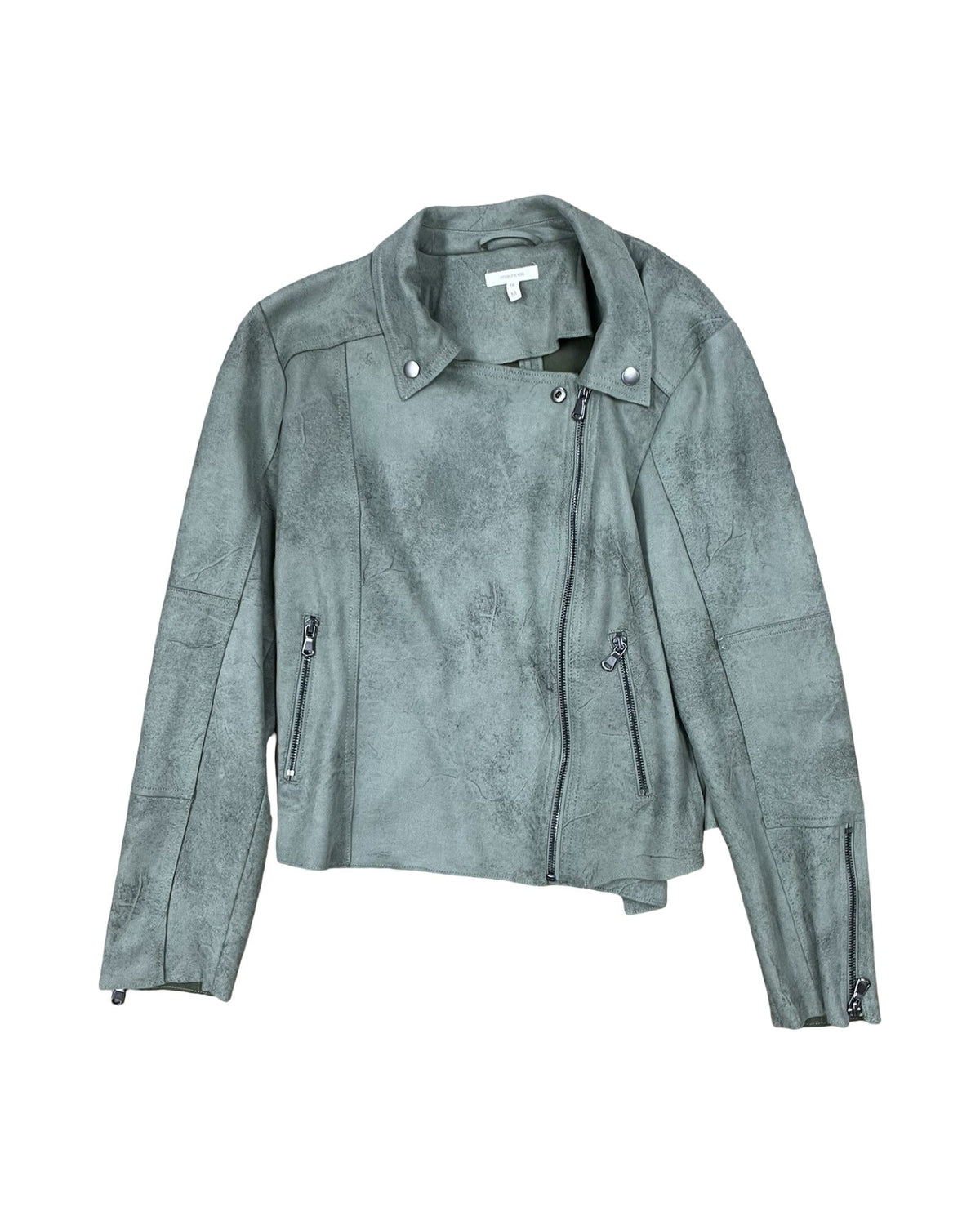 Jacket Moto By Maurices In Green, Size:M
