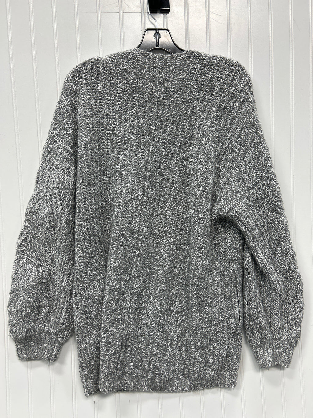 Sweater Cardigan By Abercrombie And Fitch In Grey, Size:L