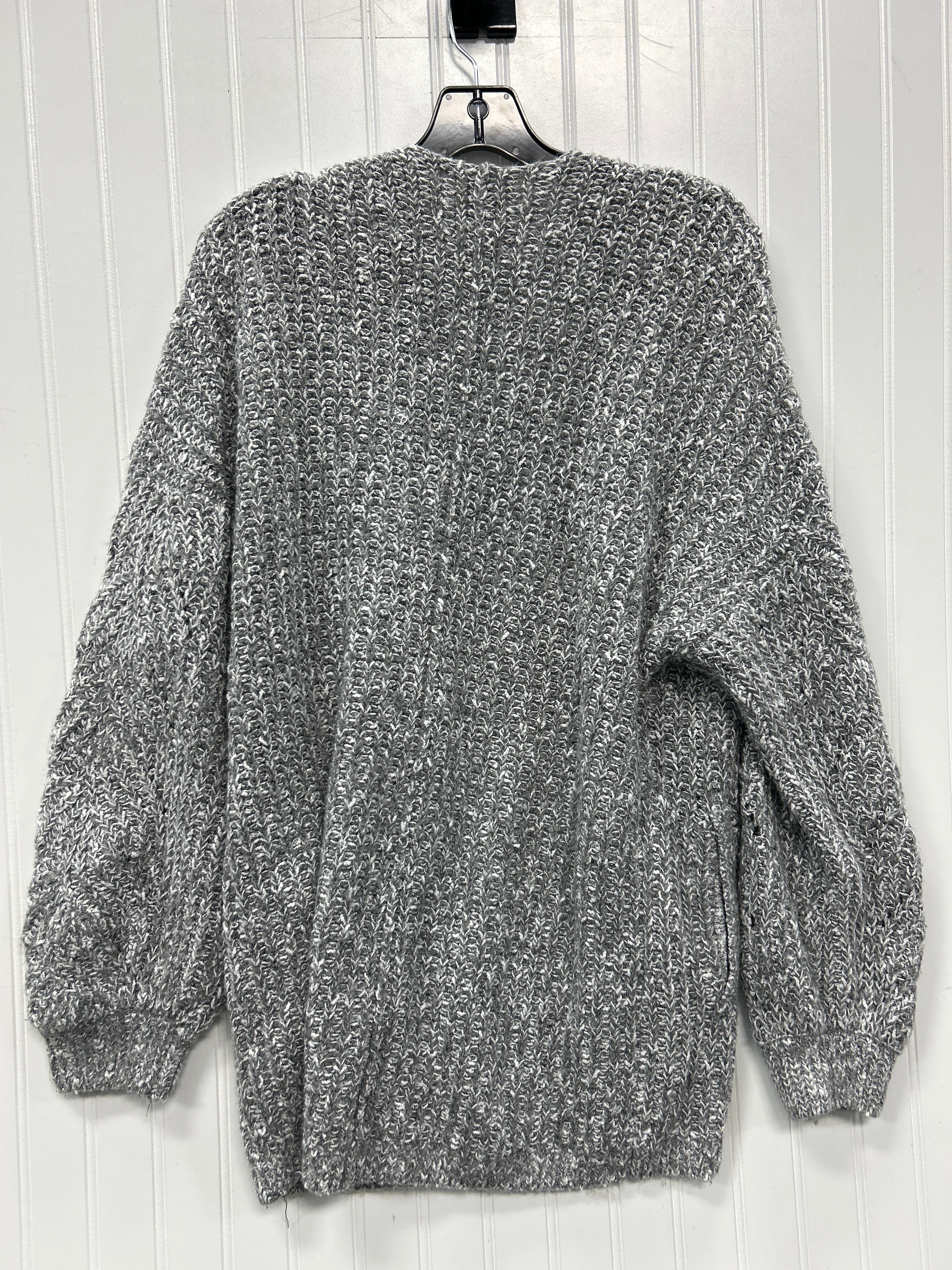 Sweater Cardigan By Abercrombie And Fitch In Grey, Size:L