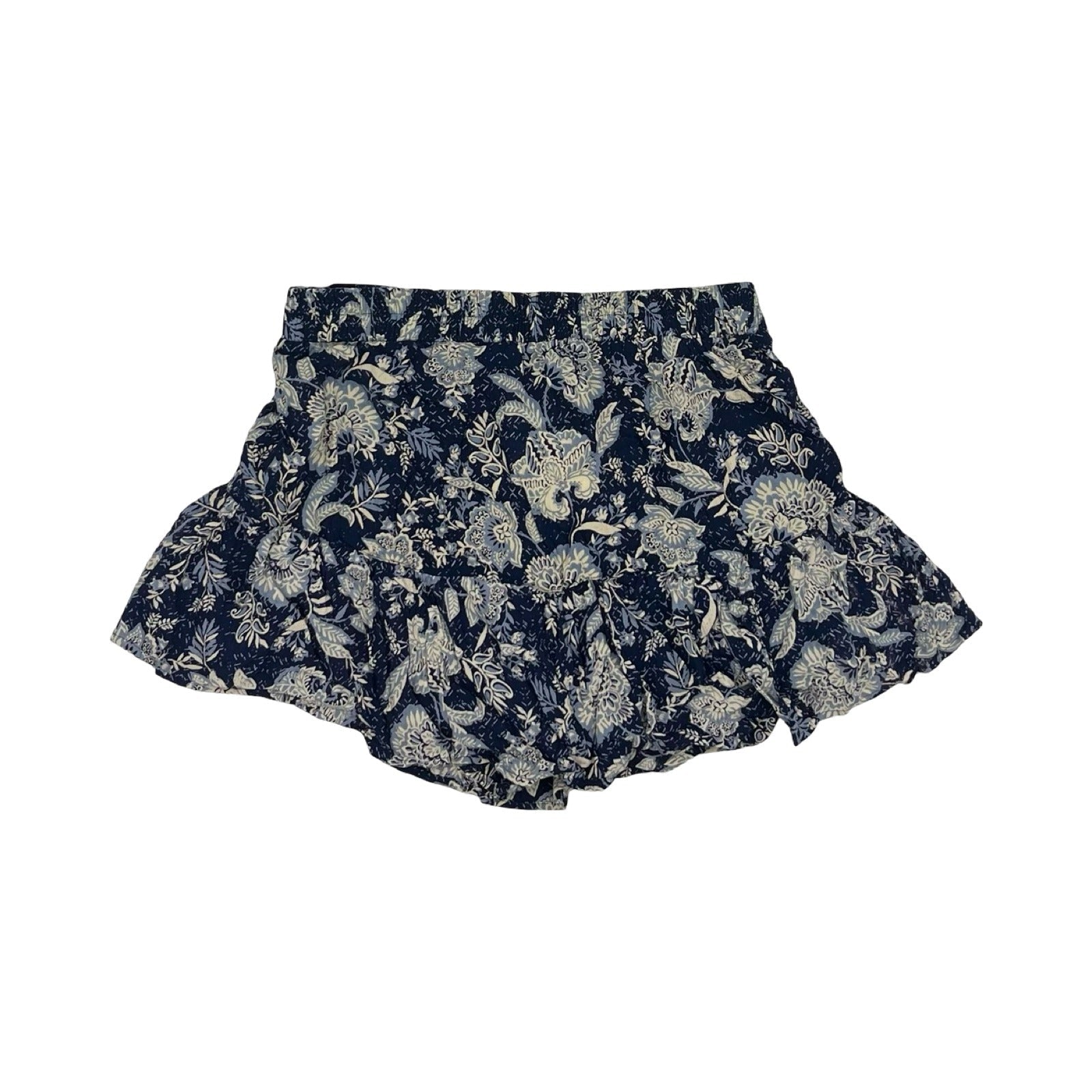 Skort By Angie In Blue & Cream, Size:L