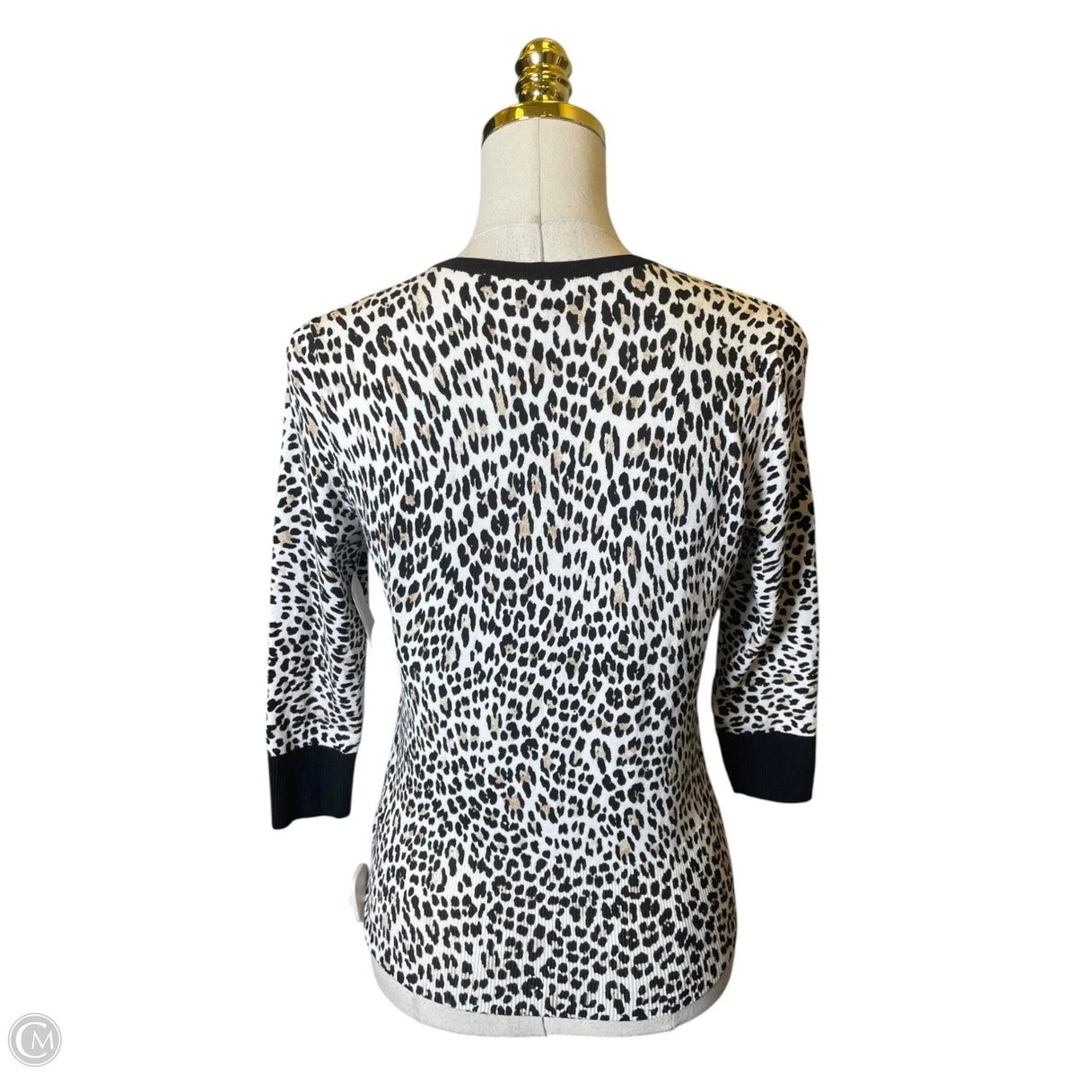 Cardigan By White House Black Market In Animal Print, Size: S