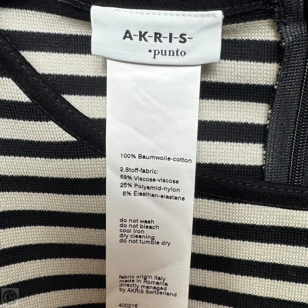 Top Sleeveless By Akris In Striped Pattern, Size: 14