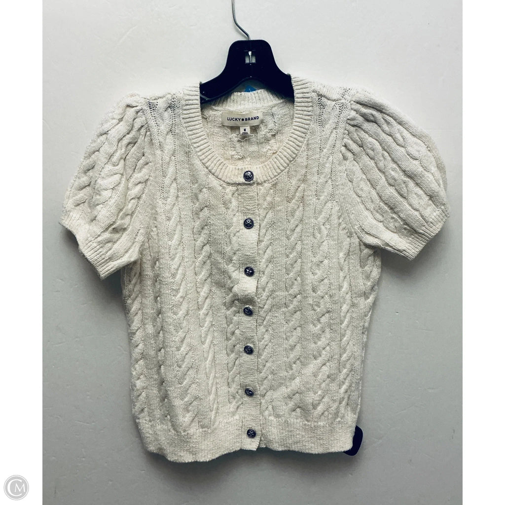 Sweater By Lucky Brand In Cream, Size: M
