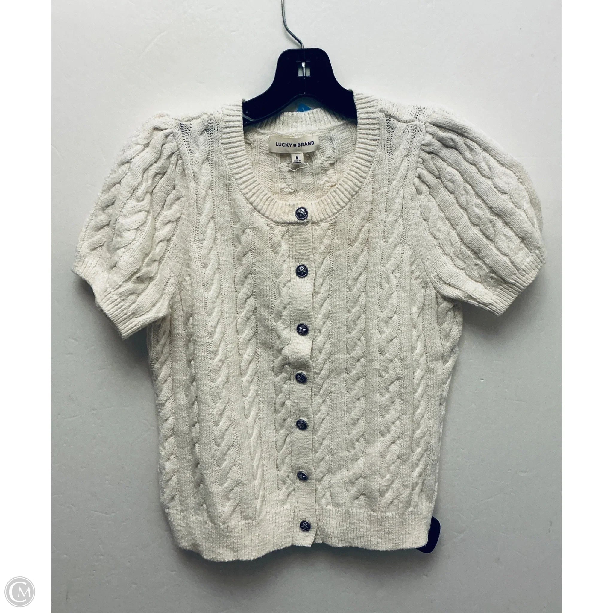 Sweater By Lucky Brand In Cream, Size: M