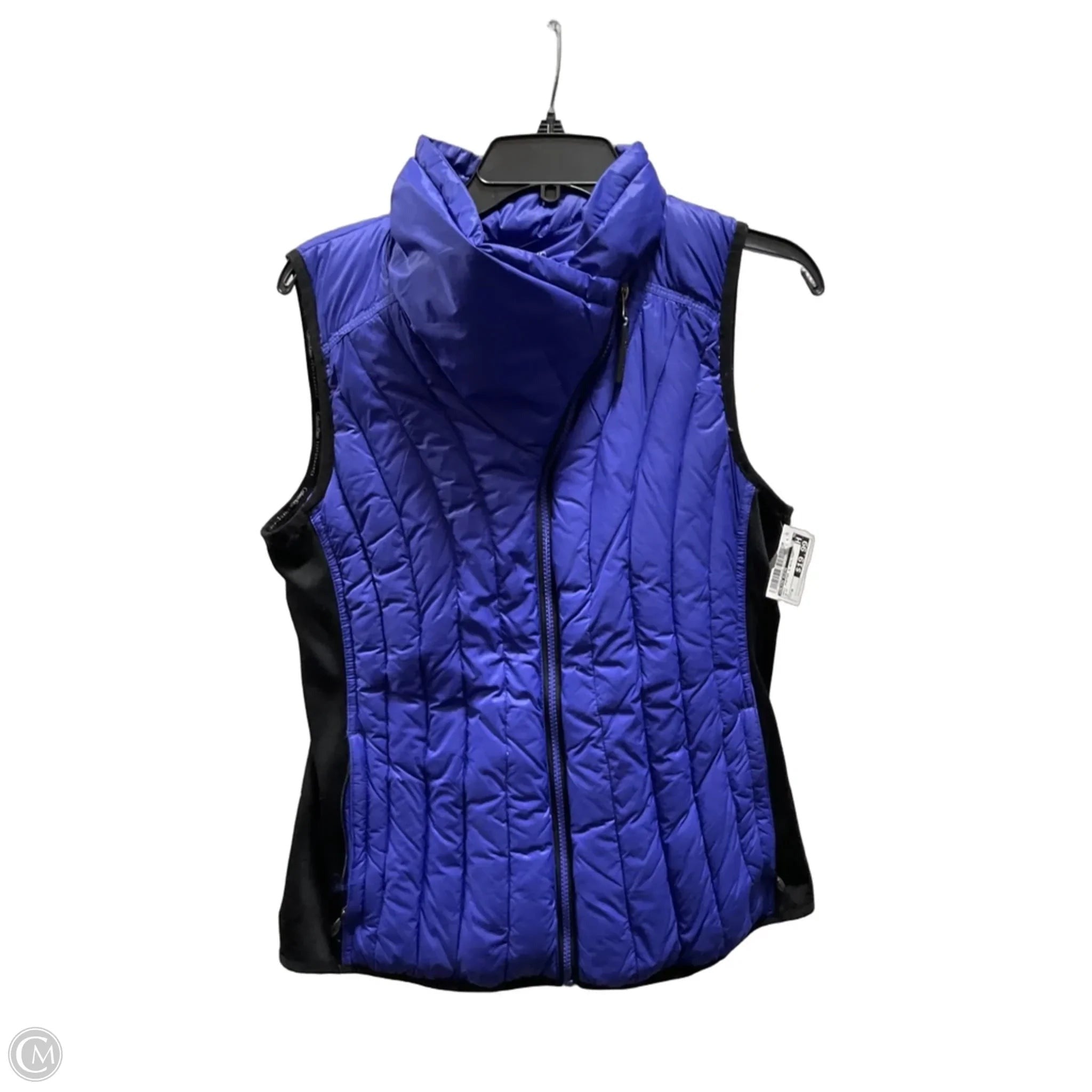 Vest Puffer & Quilted By Calvin Klein In Blue, Size: M