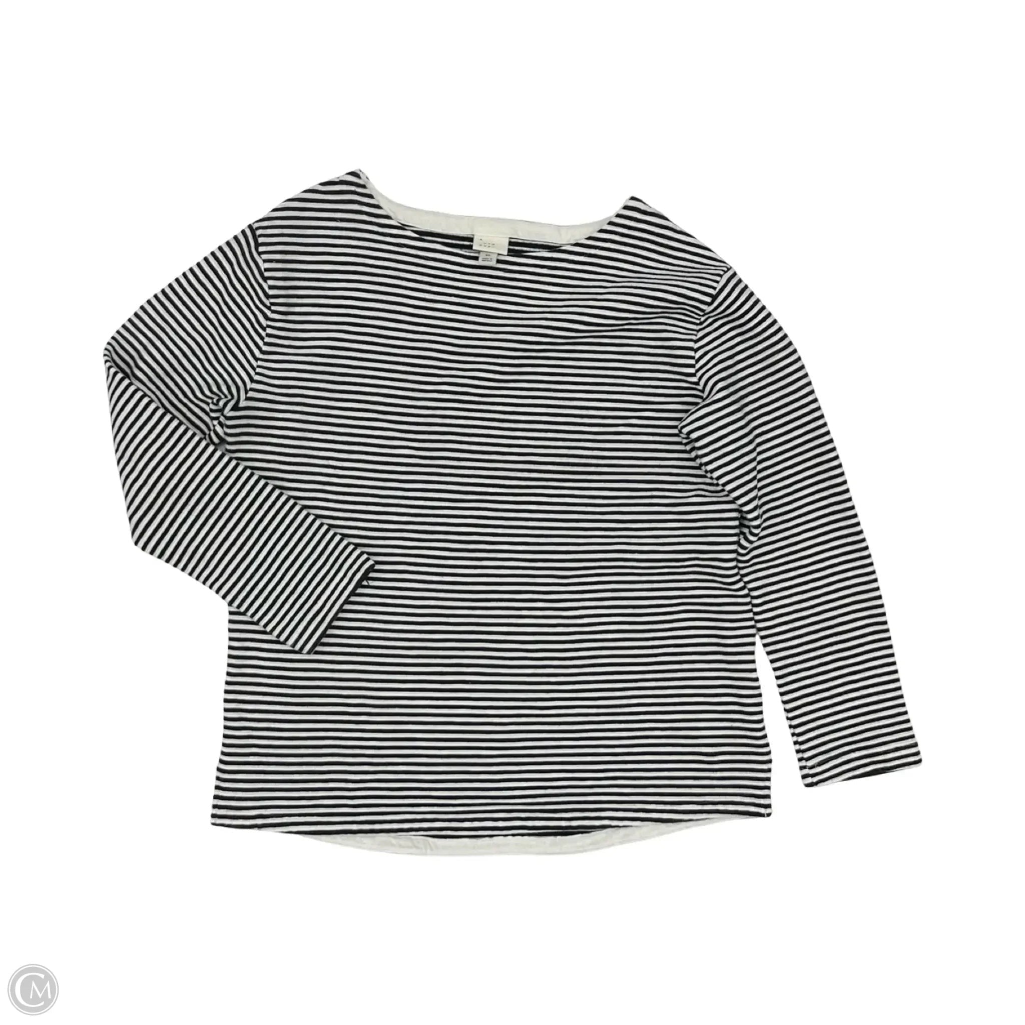 Top Long Sleeve By A New Day In Black & White, Size: Xl