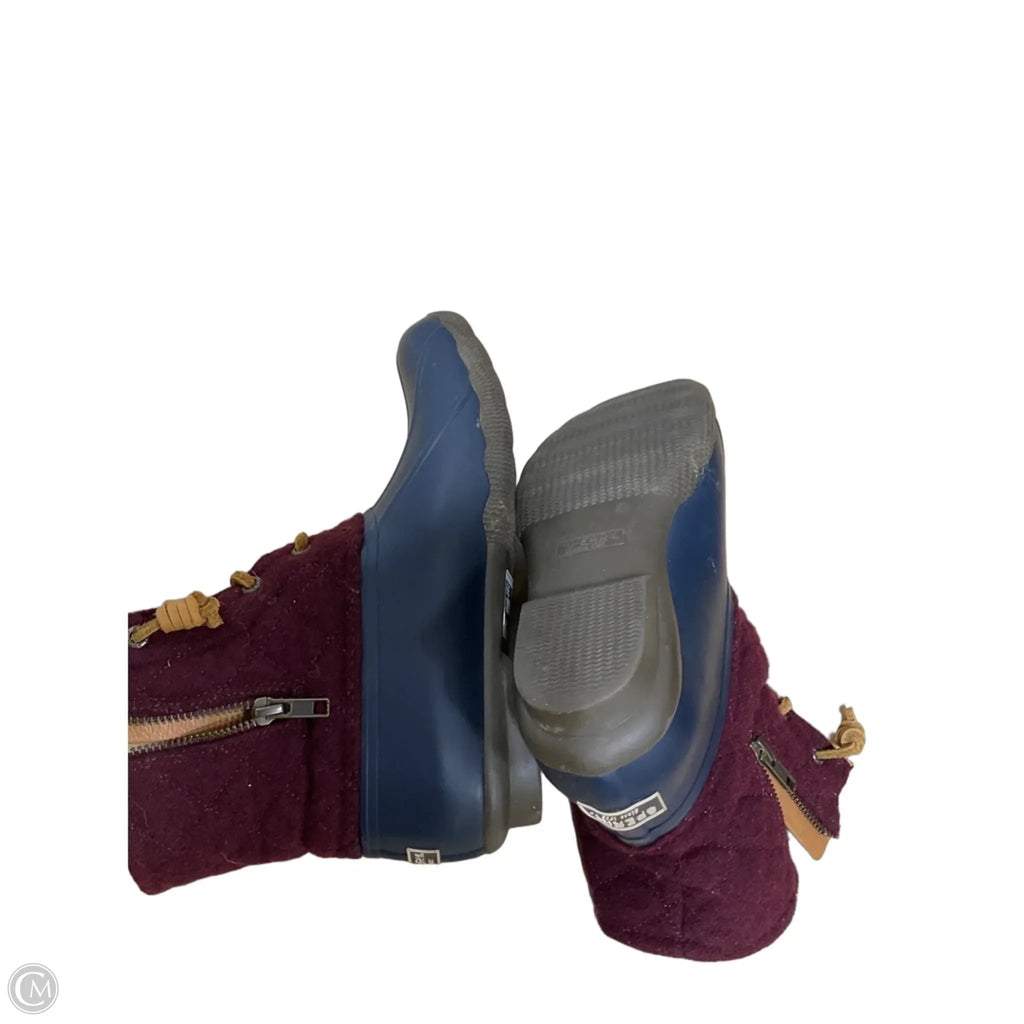 Boots Hiking By Sperry In Blue & Red, Size: 7