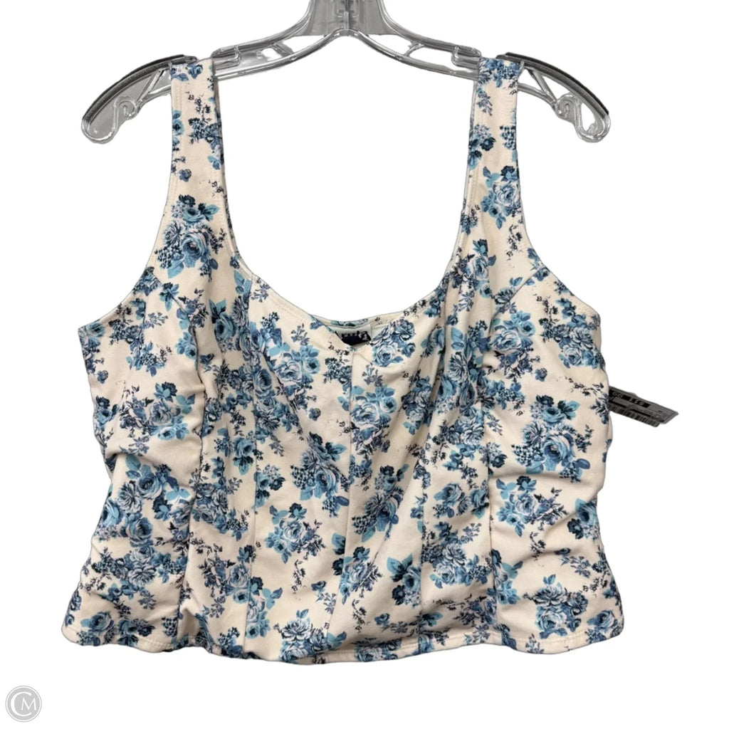 Top Sleeveless By Arula In Floral Print, Size: 2x