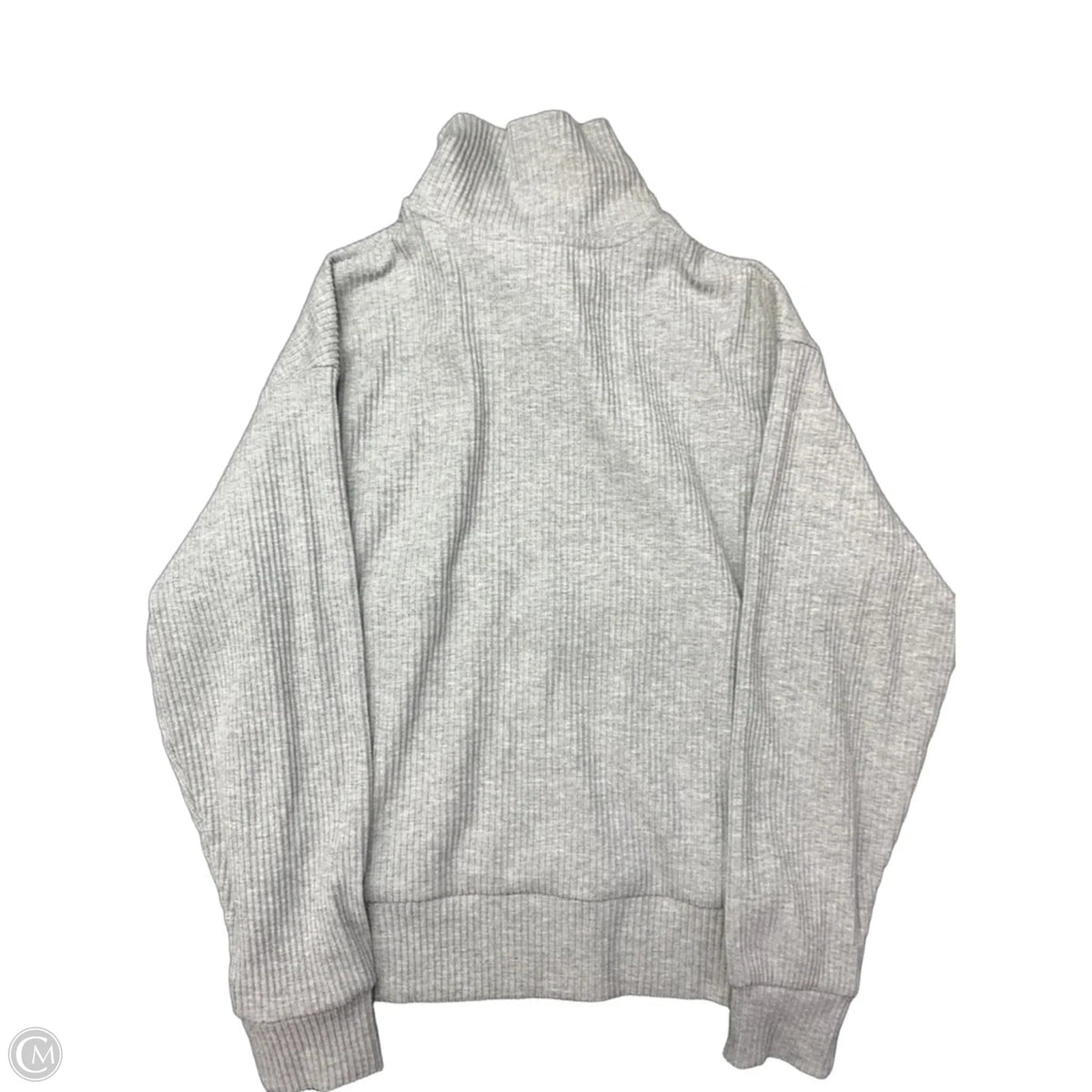 Athletic Sweatshirt Collar By Avia In Grey, Size: M