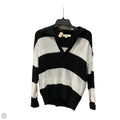 Top Long Sleeve By Loft In Black & White, Size: M