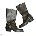Boots Mid-calf Heels By Time And Tru In Brown, Size: 6