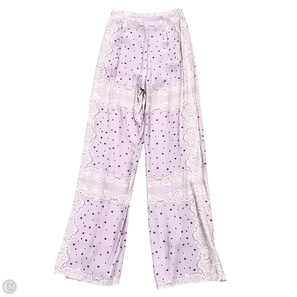 Pants Wide Leg By Lovers & Friends In Purple & White, Size: Xs