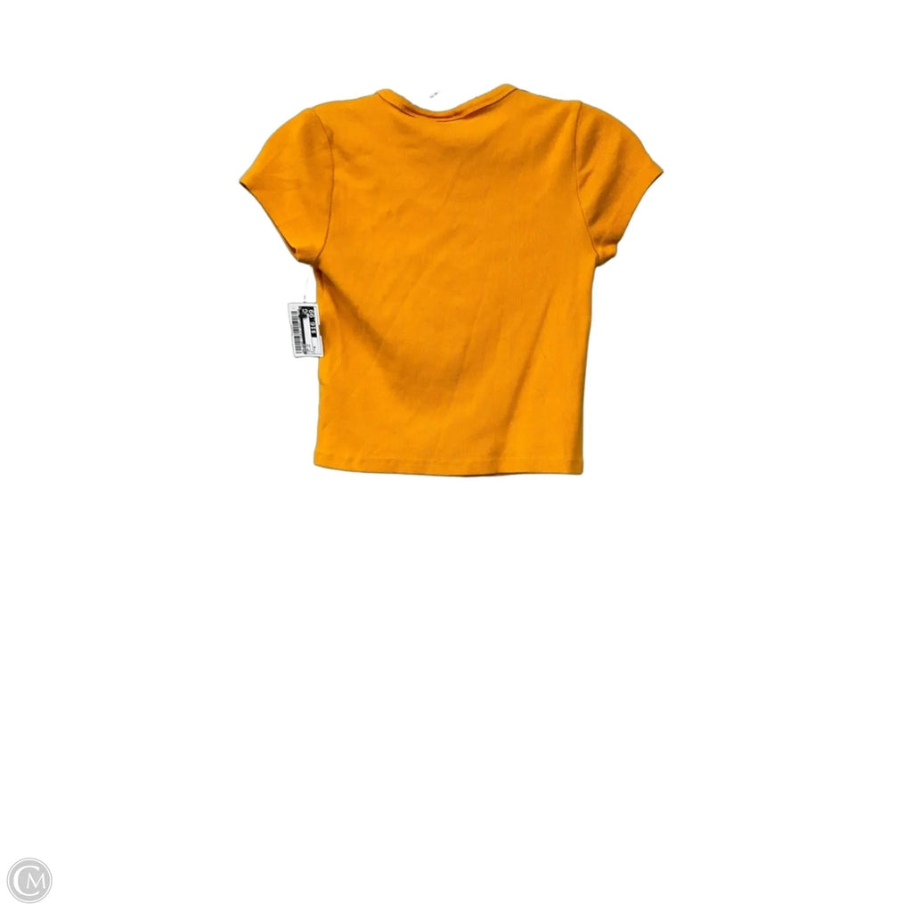 Top Short Sleeve By Maeve In Yellow, Size: M