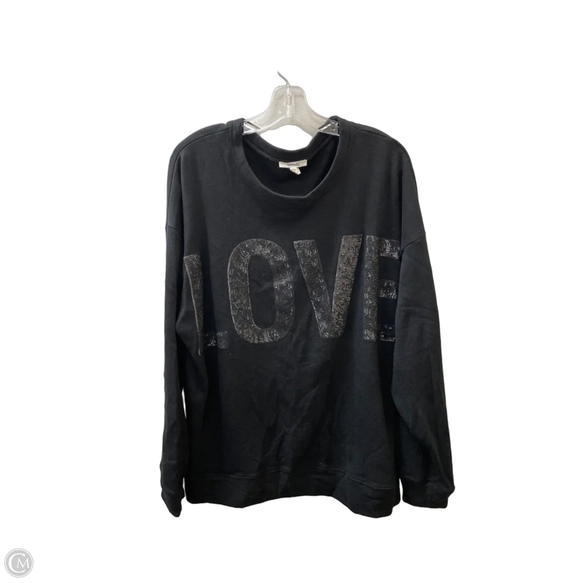 Sweatshirt Crewneck By Splendid In Black, Size: Xl
