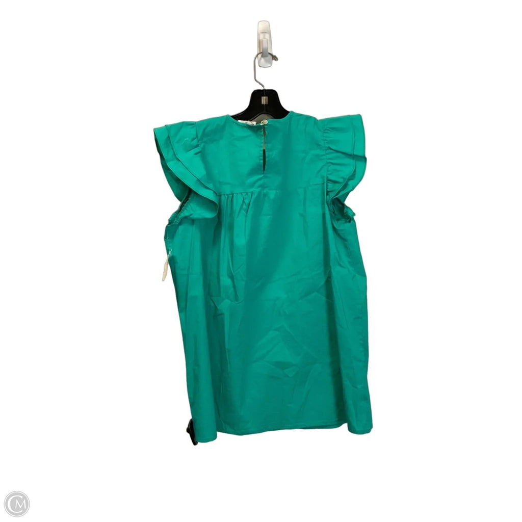 Top Sleeveless By Michelle Mcdowell In Green, Size: S