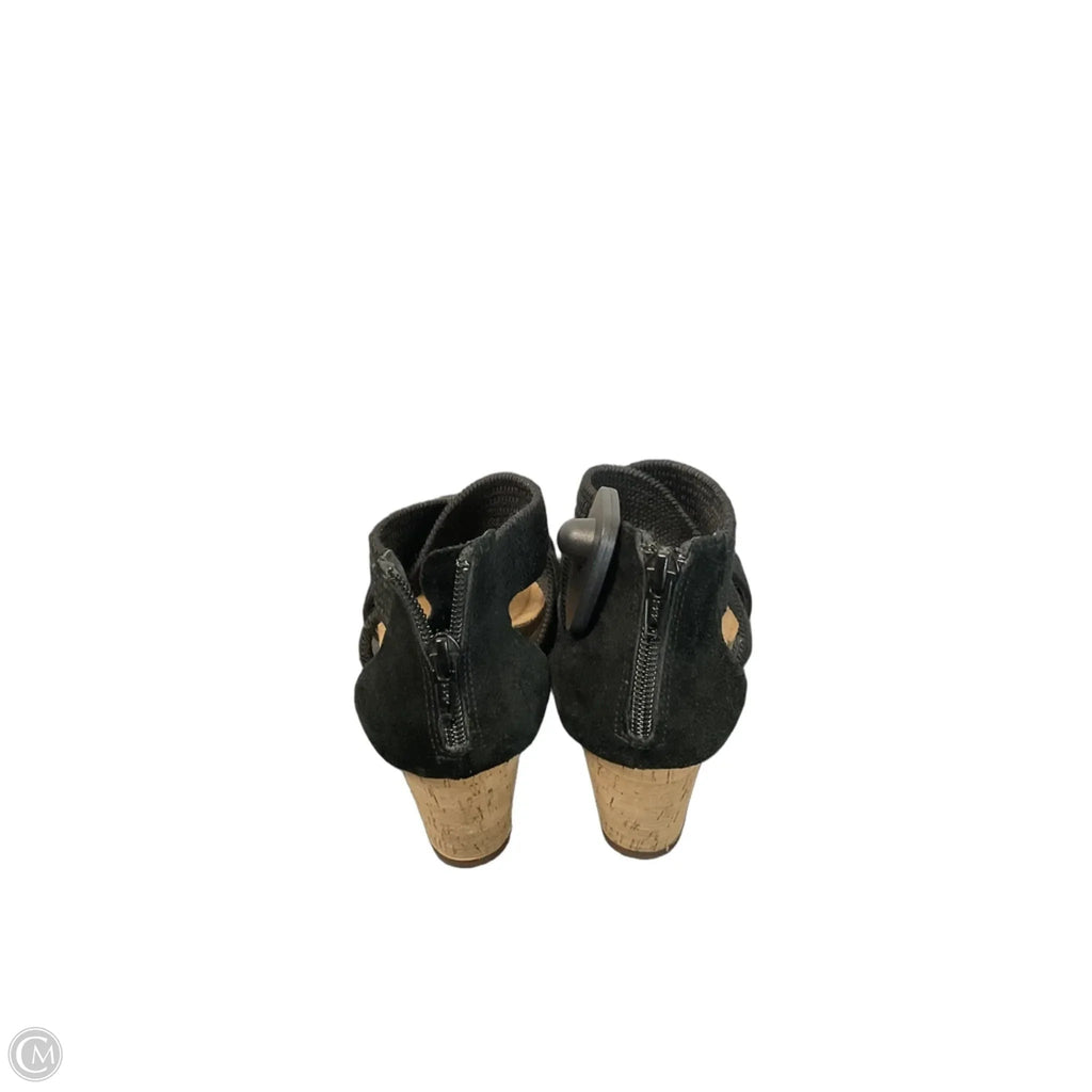 Sandals Heels Wedge By Sofft In Black, Size: 7