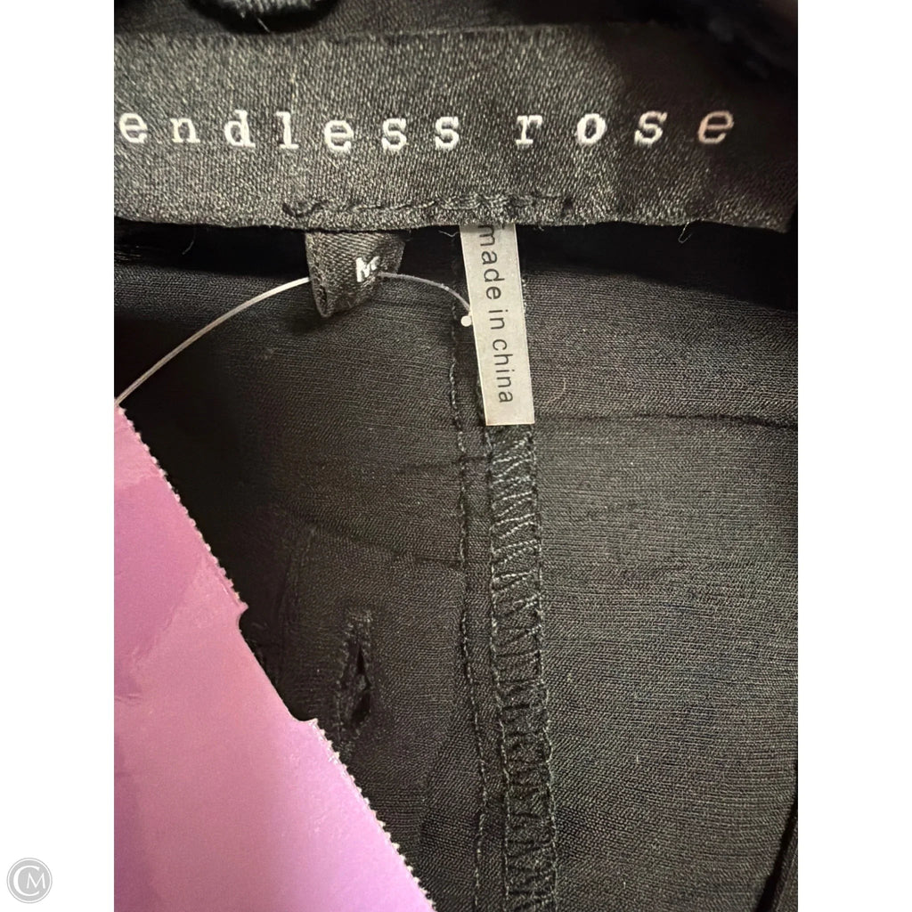 Top Long Sleeve By Endless Rose In Black, Size: M