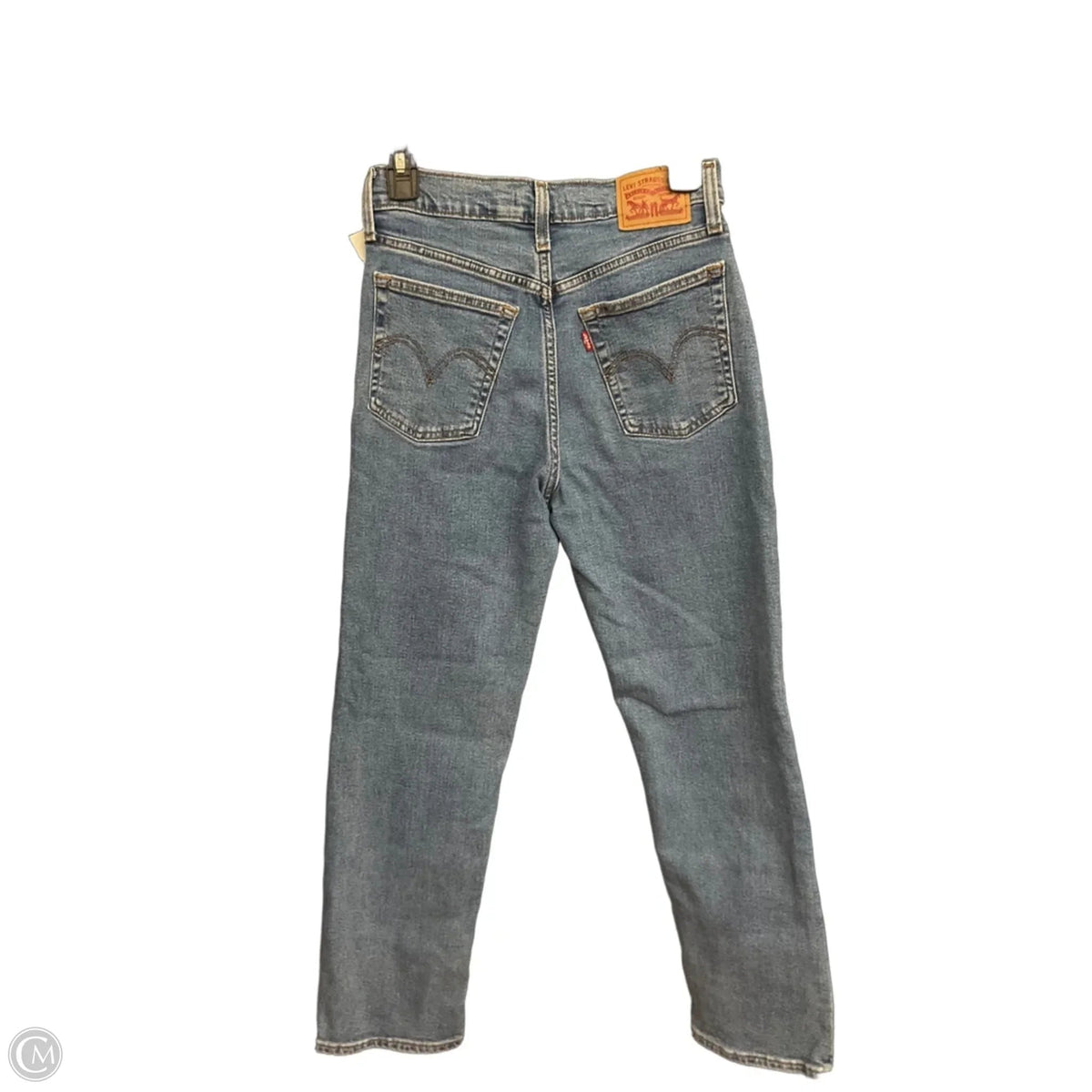Jeans Straight By Levis In Blue Denim, Size: 4