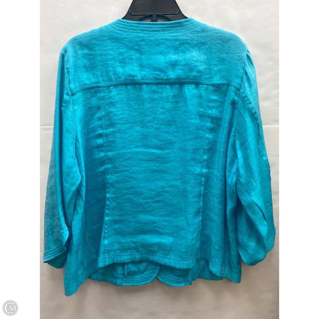 Top Long Sleeve By Ruby Rd In Teal, Size: Xl