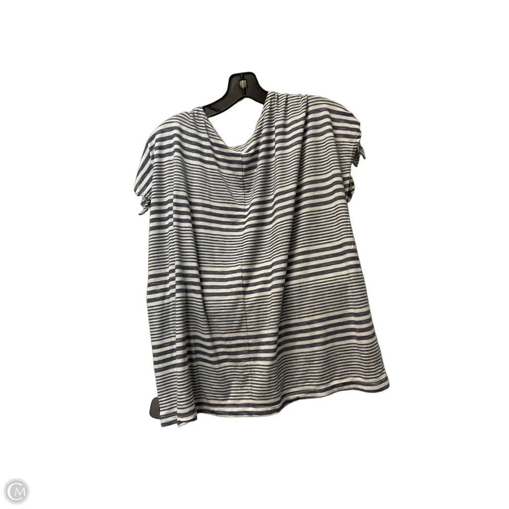 Top Short Sleeve By Max Studio In Striped Pattern, Size: 1x
