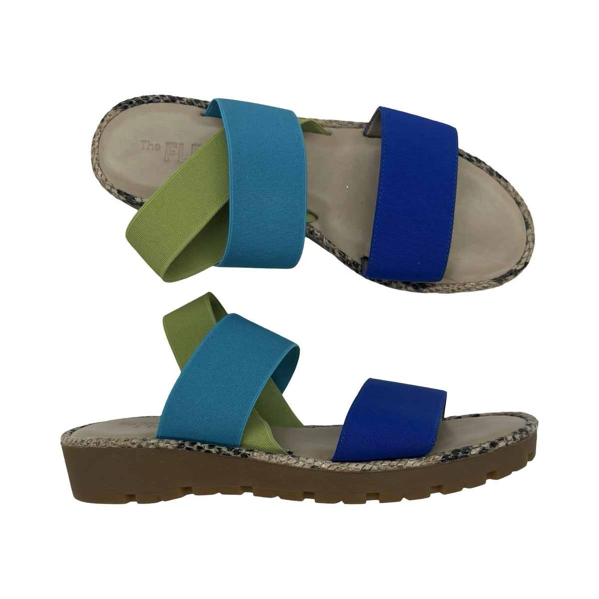 Sandals Flats By Clothes Mentor In Multi, Size:6